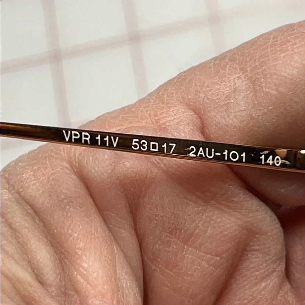 PRADA NWOT "Conceptual" VPR 11V Havana & Gold Mod Square/Cat Eye 53-17-140 Frame - Picture 15 of 16